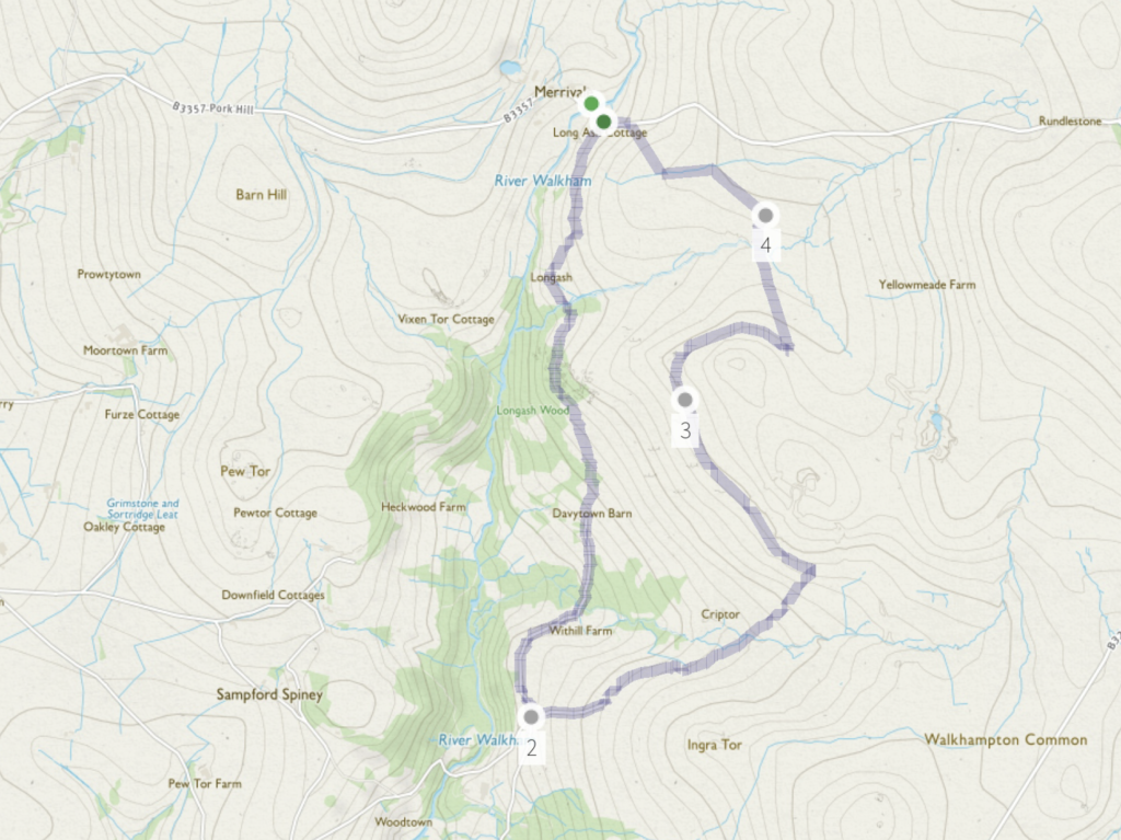 Merrivale, Quarries, Corbel stones, circular